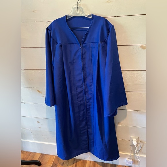 Royal Blue Graduation Gown, see photos, GUC, high school college graduation - Picture 1 of 6